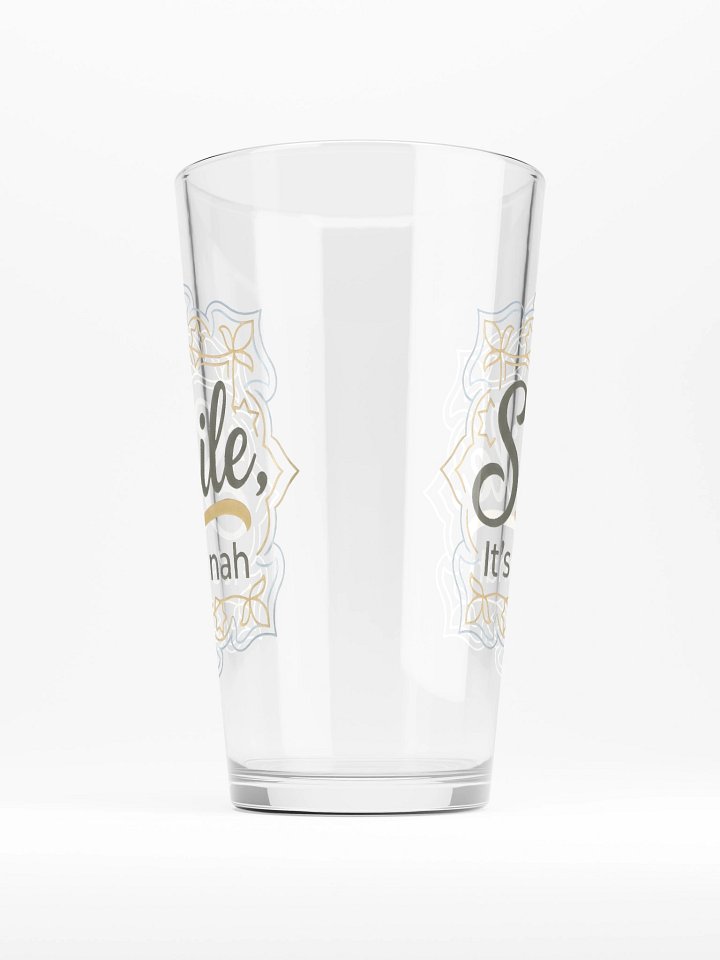 Smile it's Sunnah - Large Glass Cup product image (1)