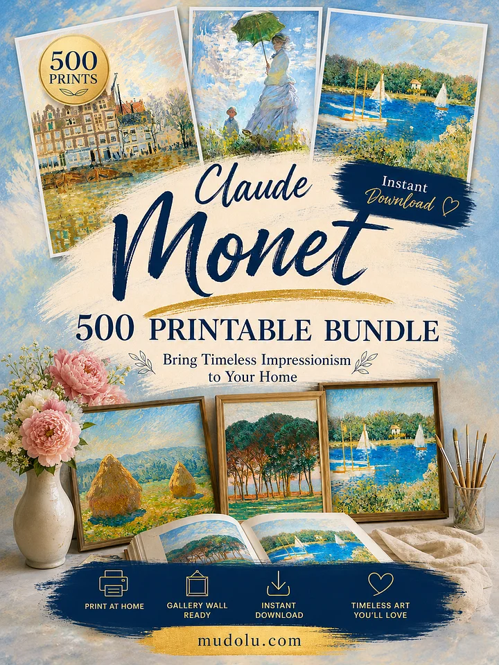 500 Claude Monet Prints Bundle product image (2)