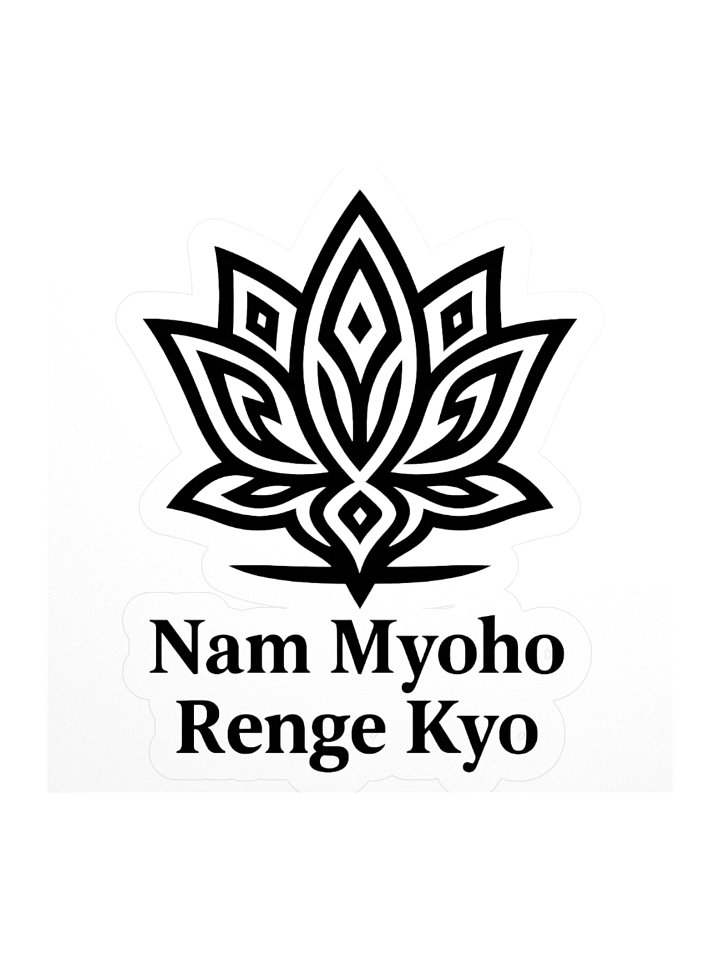 Lotus Flower Daimoku Sticker product image (1)