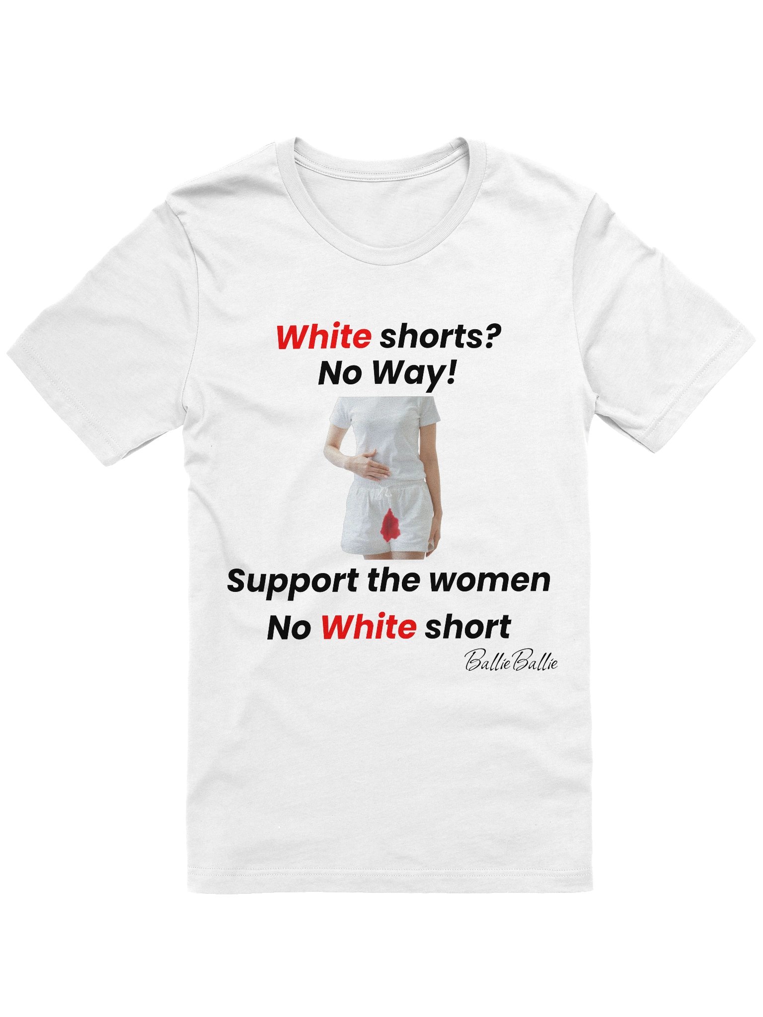 White short? No Way! Support the women No white short product image (1)