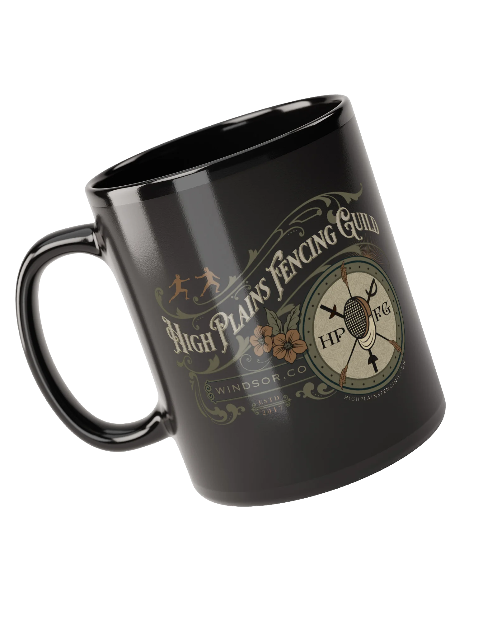 HPFG Vintage Style Emblem Black Mug product image (1)