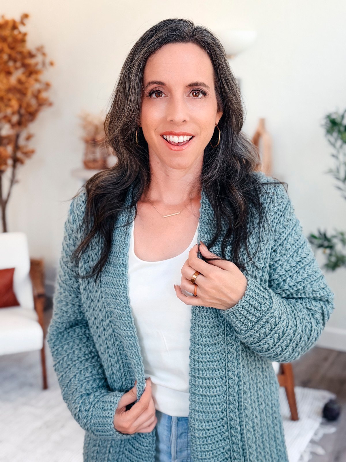 Wheat Stitch™ Cardigan Crochet Pattern product image (9)