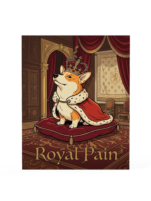 Royal Pain Corgi Poster