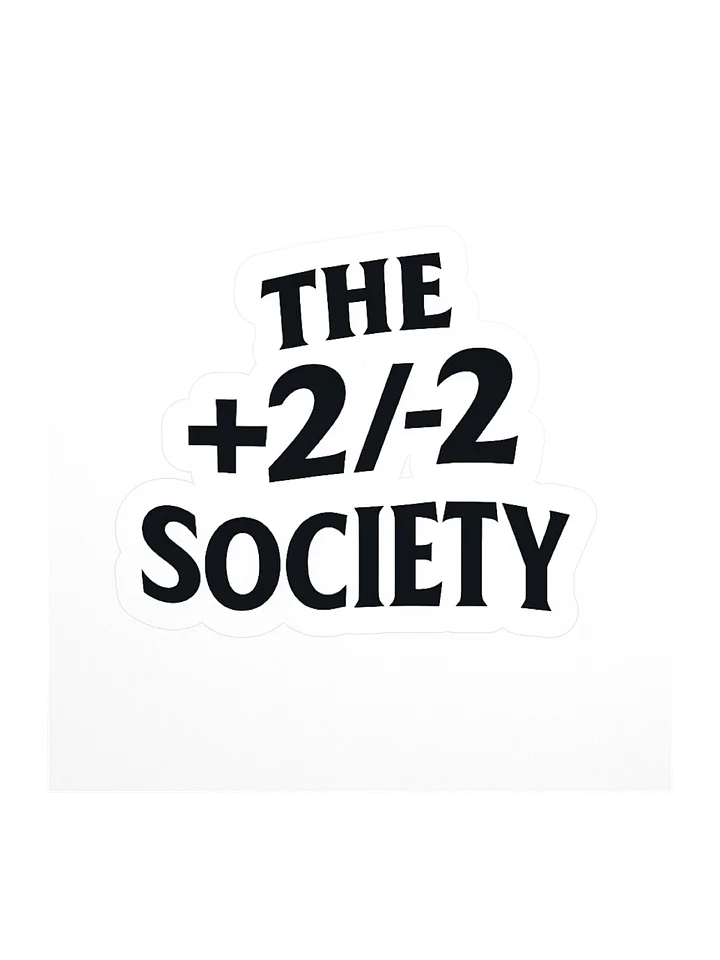 The ±2 Society Logo Sticker product image (1)