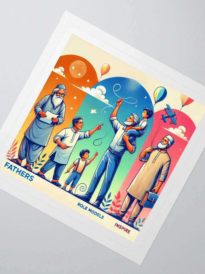Inspiring Fathers Kiss Cut Stickers product image (4)