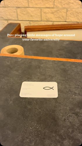 Sometimes the smallest act of kindness can make the biggest difference.

Today, I placed Formed By Hope cards around one of m...