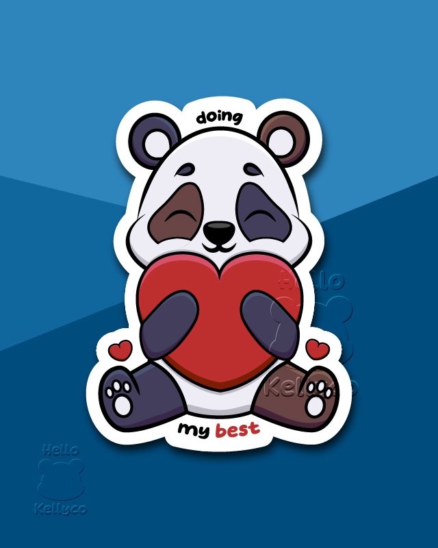 Doing My Best - Self-Care Vinyl Sticker product image (1)