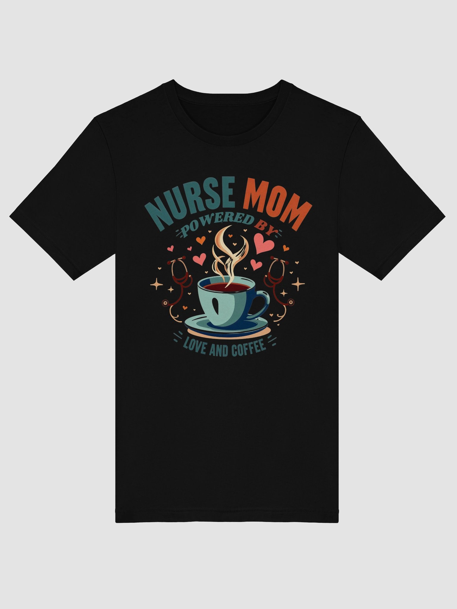 Nurse Mom Love & Coffee T-Shirt product image (65)