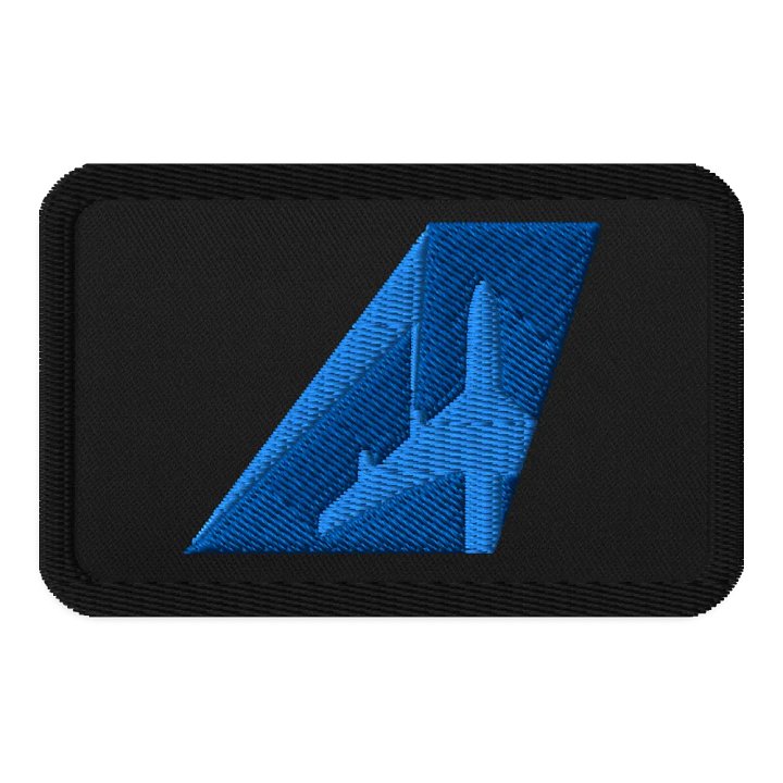 James Warren-Oliver Two-Tone Blue Tailfin - Embroidered Patch product image (1)