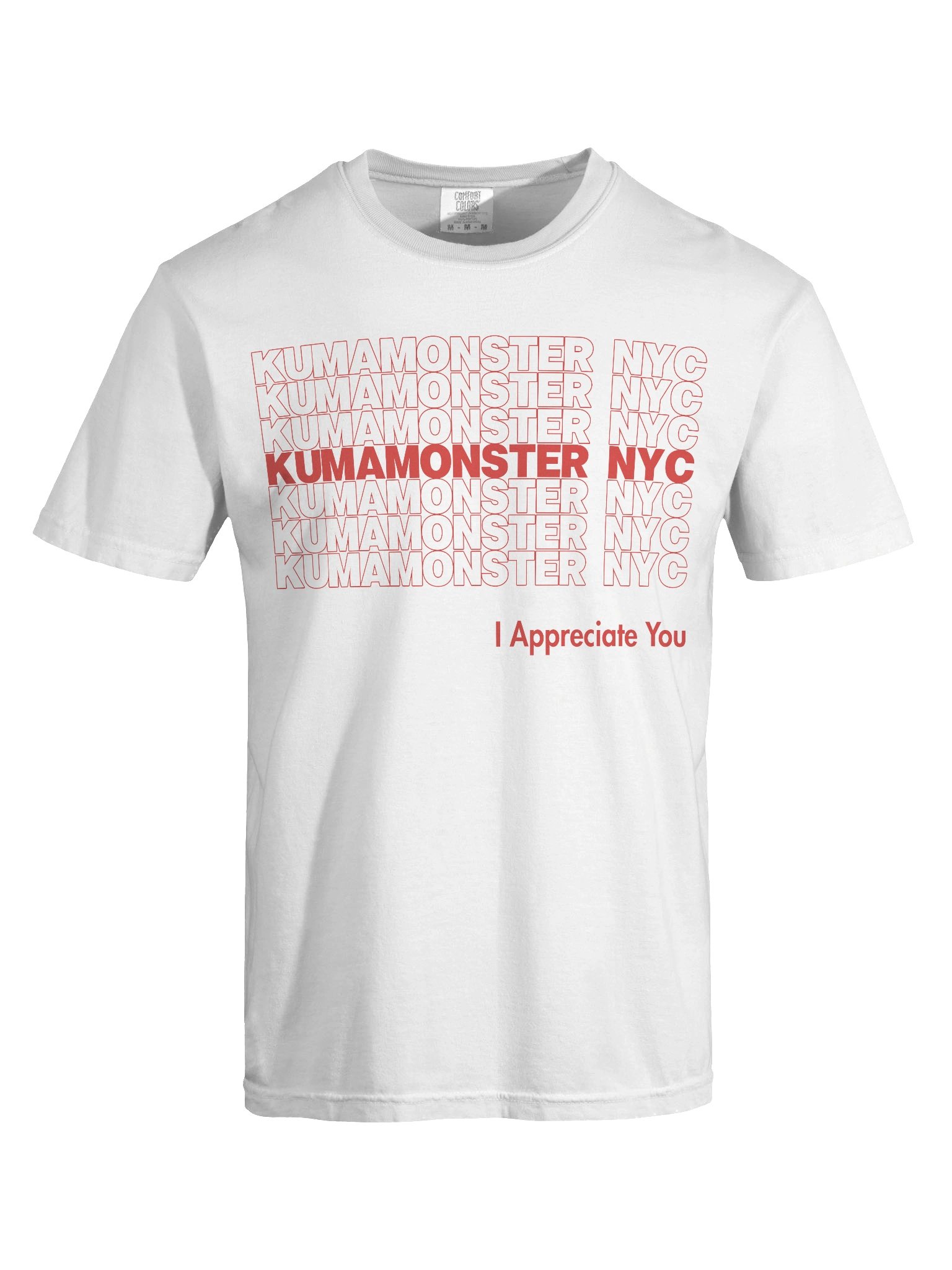 KumaMonster NYC White T product image (7)
