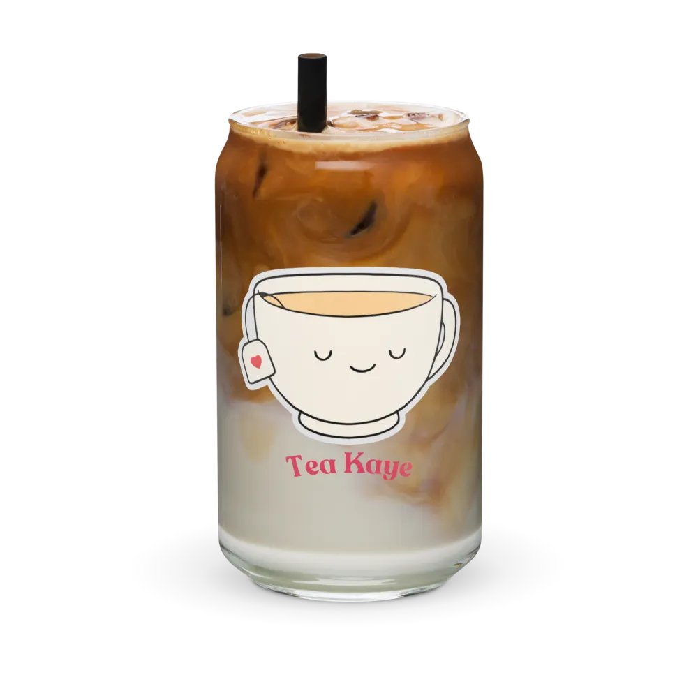 Tea Cup Iced Coffee Glass product image (6)