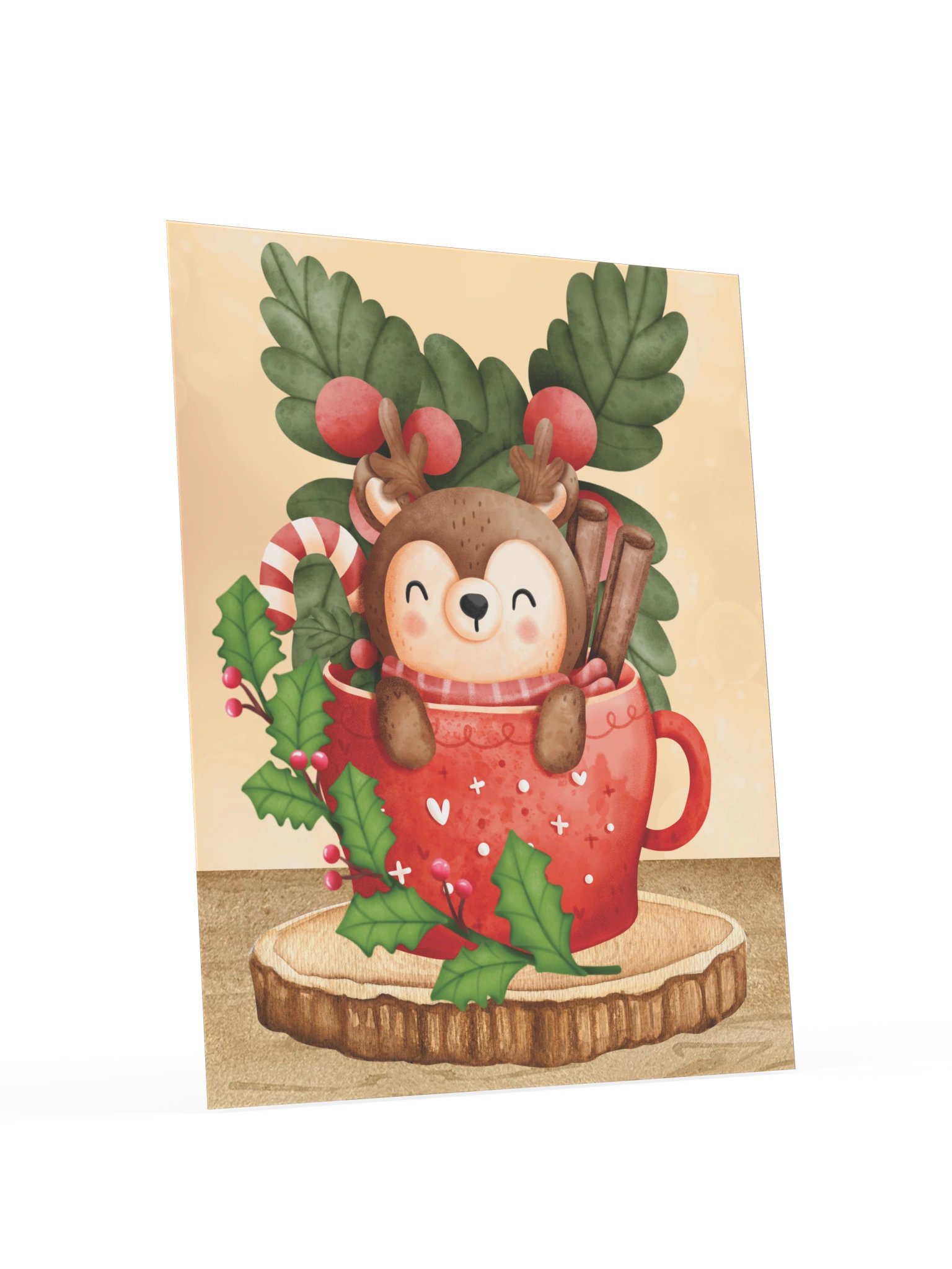 Reindeer Cocoa Christmas Cutie Print product image (5)