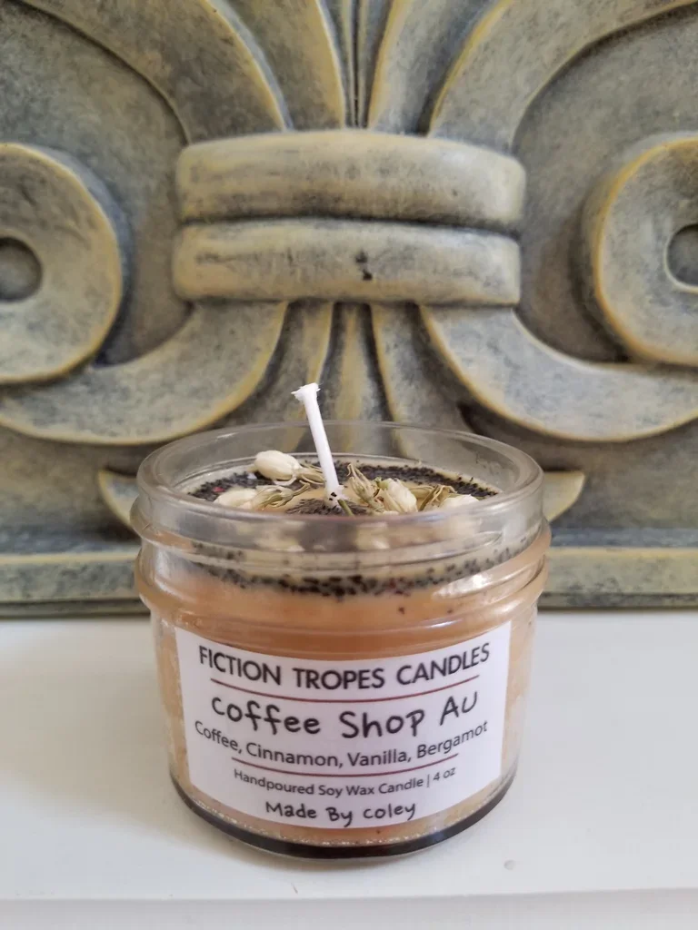 Mini Coffee Shop AU Candle (Fiction Tropes Candles) product image (1)