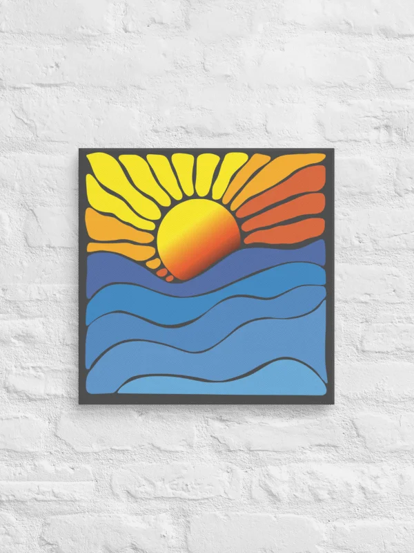 Abstract Sunrise Canvas 1:1 product image (2)