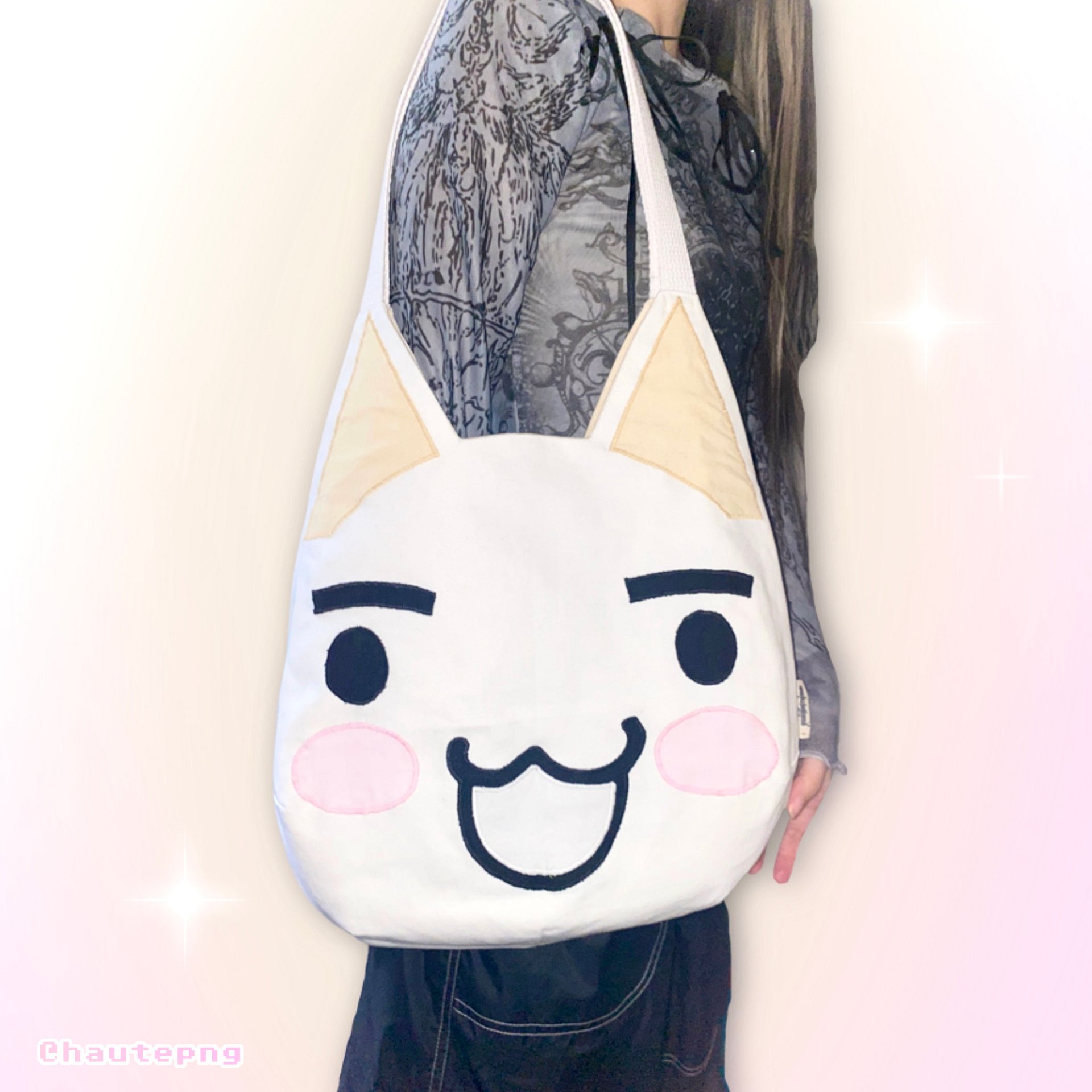 (made to order) LARGE toro inoue tote bag (:D) product image (1)
