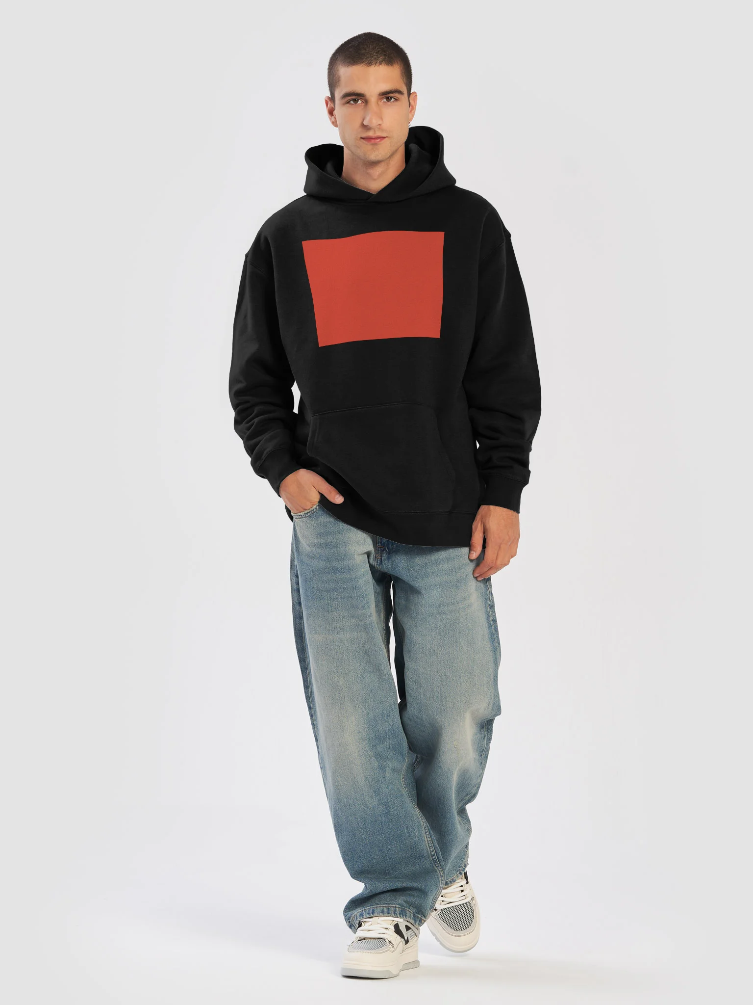 Red word hoodie product image (18)