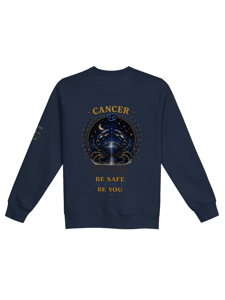 Cancer “Lead with Heart” Premium Zodiac Crewneck product image (2)