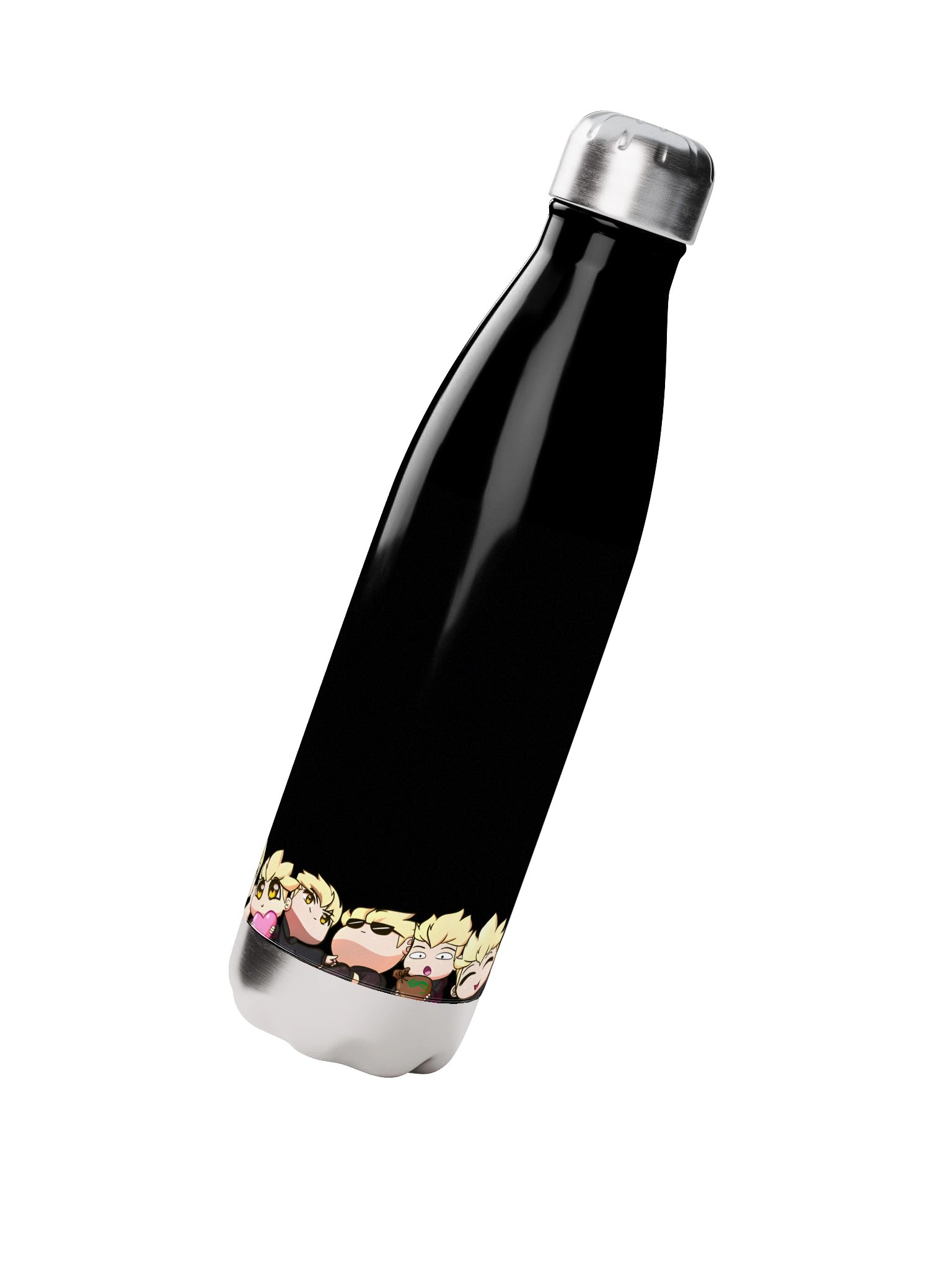 Stainless Steel Water Bottle | All Emotes | Black product image (2)