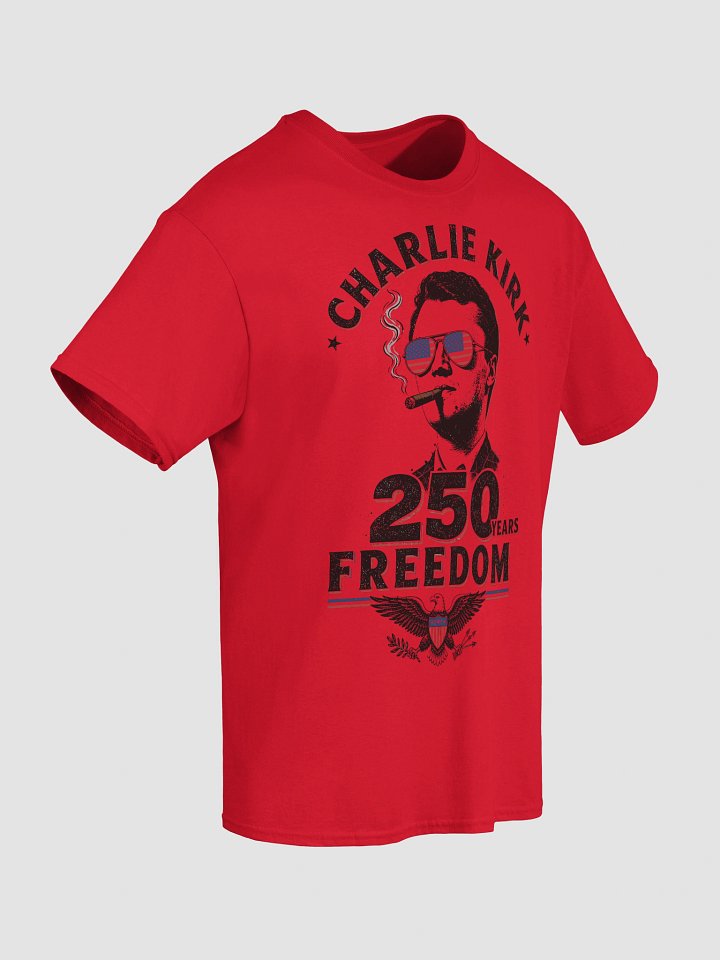 Charlie Kirk Red Freedom 250 Shirt | 250th Anniversary USA product image (2)