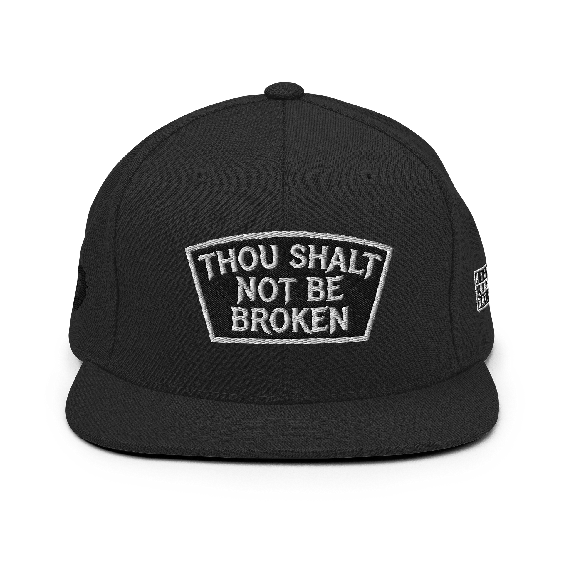 THOU SHALT NOT BE BROKEN , 6 panel Flat SnapBack product image (1)