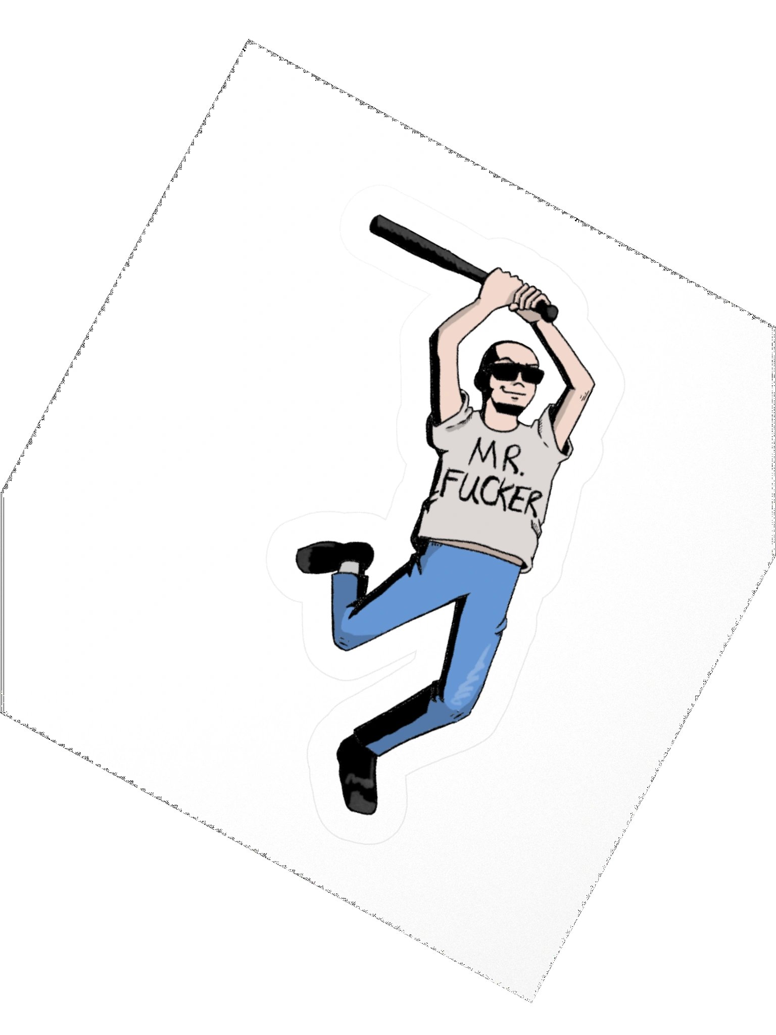 Mr. Fucker Bat Attack Sticker product image (2)