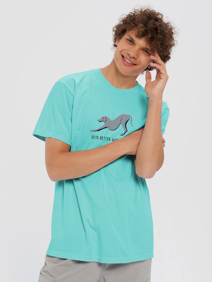 Gets Better With Weim T-Shirt(Embroidered) of a Weimaraner product image (2)