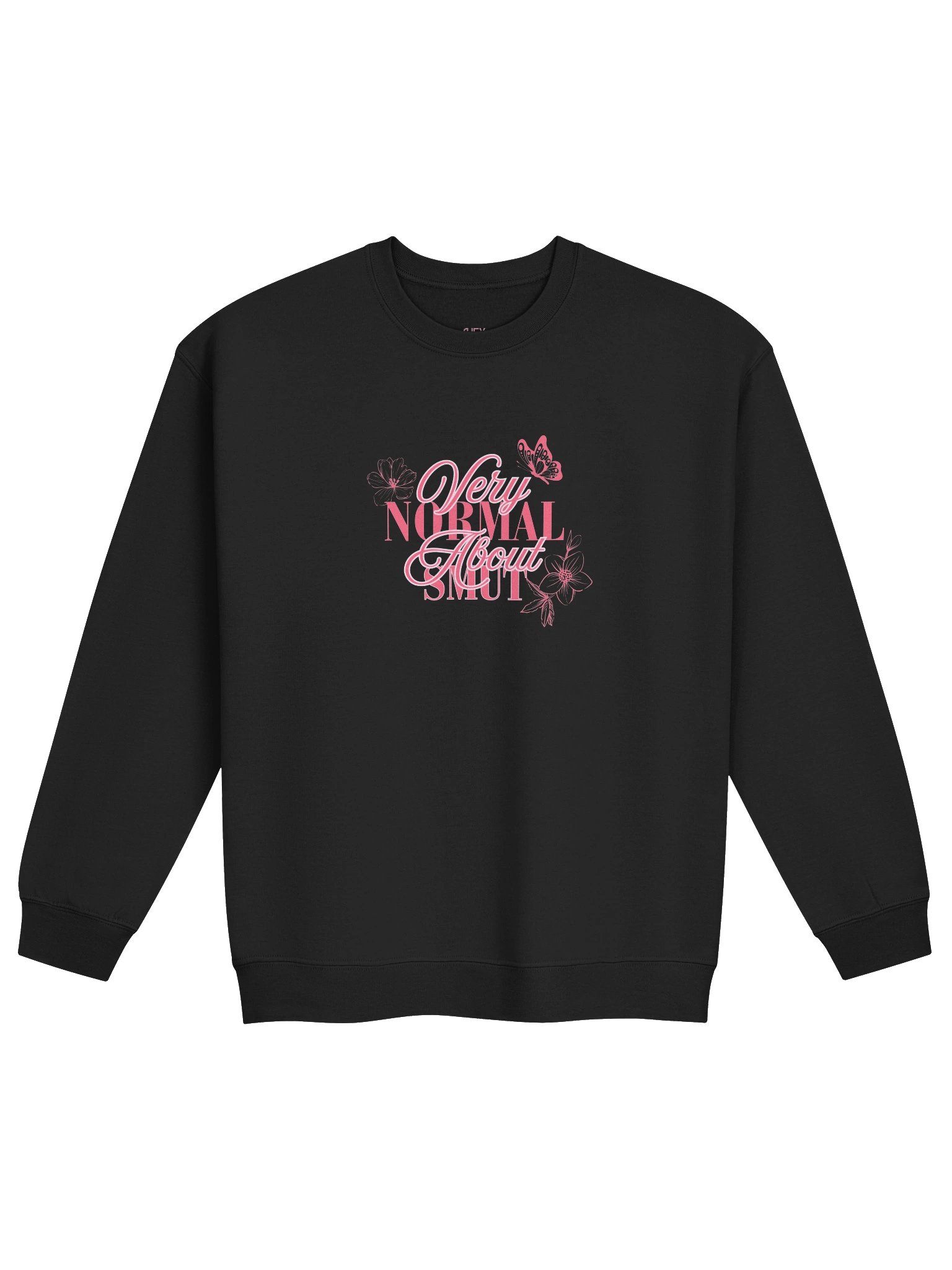 very normal about smut floral sweatshirt product image (1)