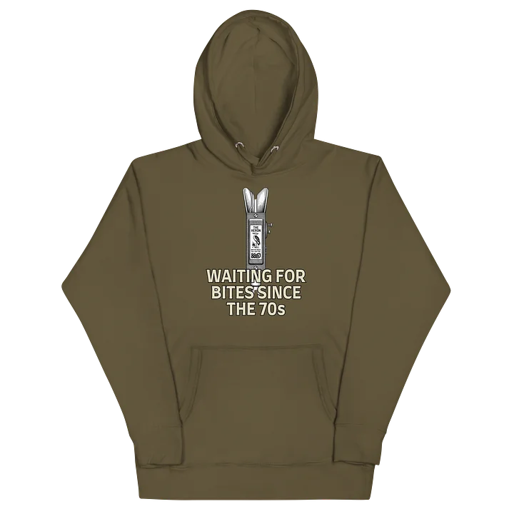Heron Bite Indicator “Waiting For Bites Since The 70s” Hoodie product image (65)