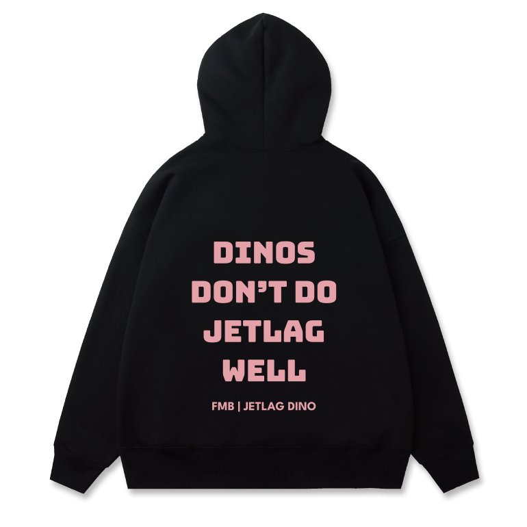 FMB JETLAG DINO 經典帽T (粉) product image (2)