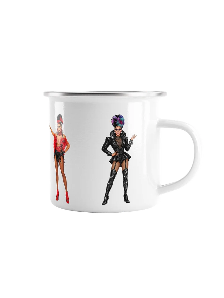 "Season 4 Looks" Wraparound Enamel Mug product image (1)