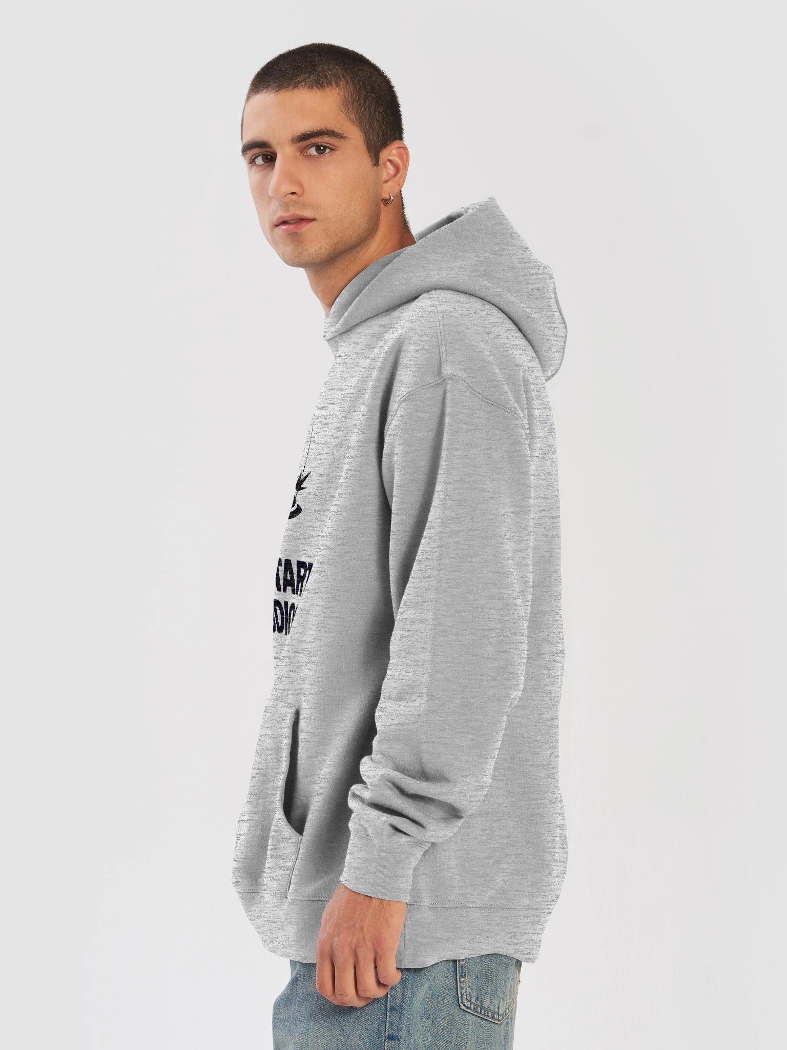 Hit Start Studios Oversized Hoodie Black Logo product image (8)