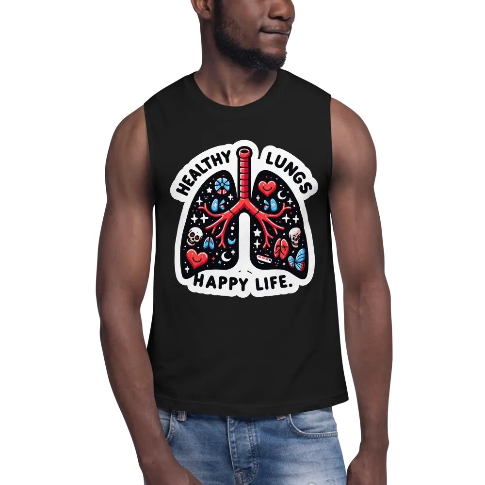 Vibrant Lung Art Muscle Tank product image (7)