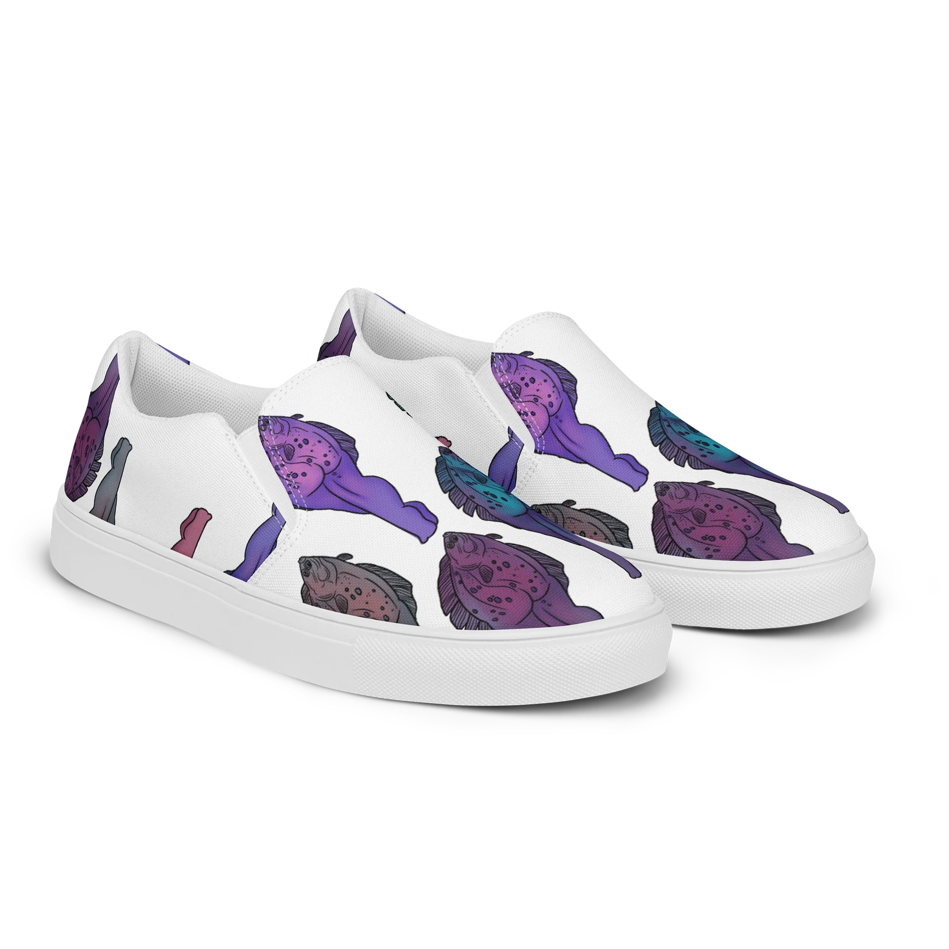 Colorful hali-butt Pattern Slip-On Canvas Shoes product image (9)