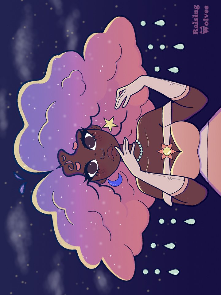Moon and Stars Print product image (1)