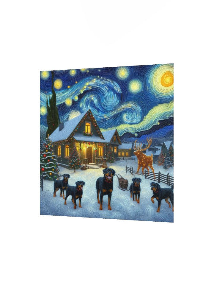 Starry Night Rottweiler Matte Poster product image (7)