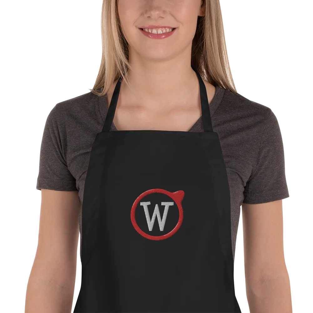 Weckipedia Logo Embroidered Apron - Black product image (1)
