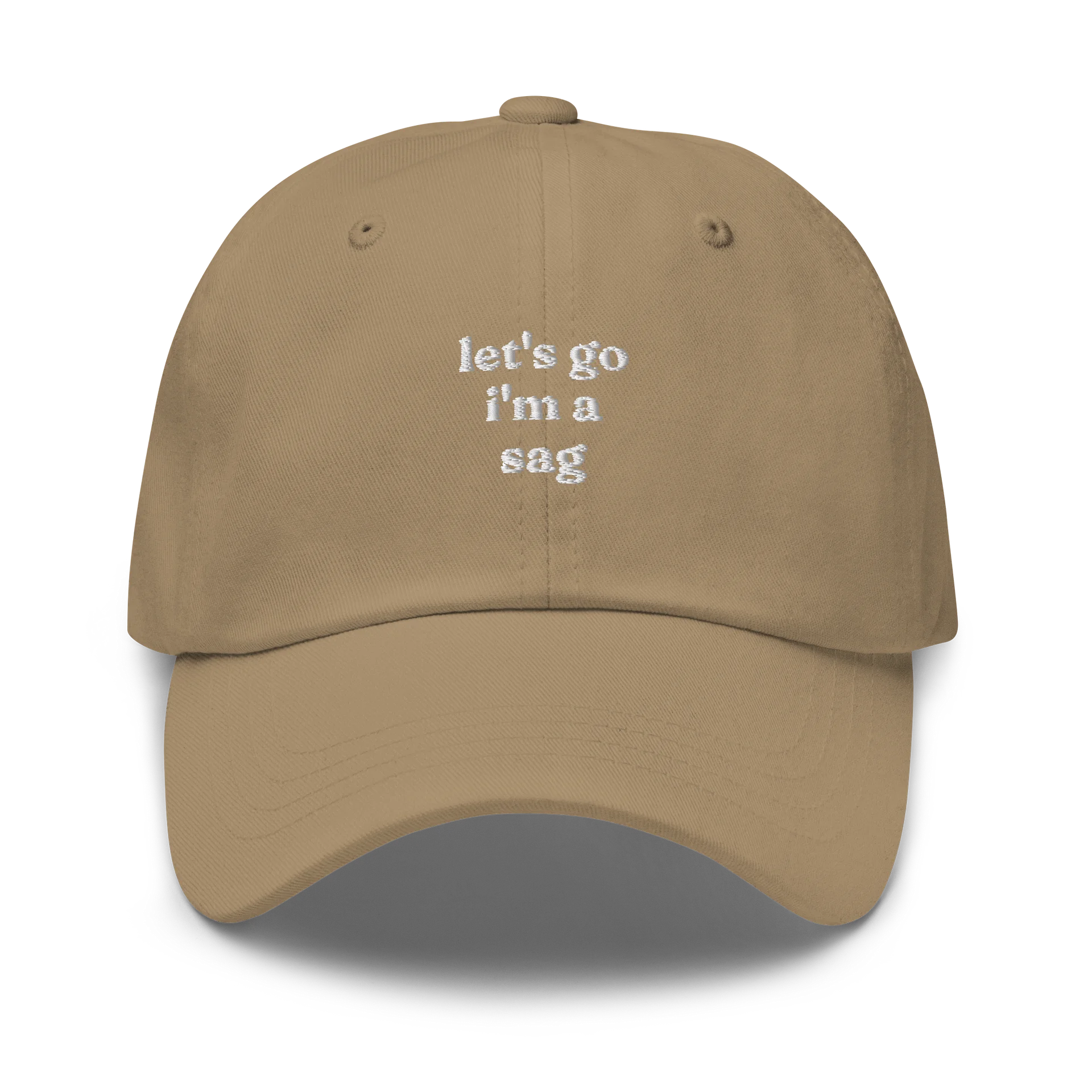let's go sag embroidered cap product image (1)