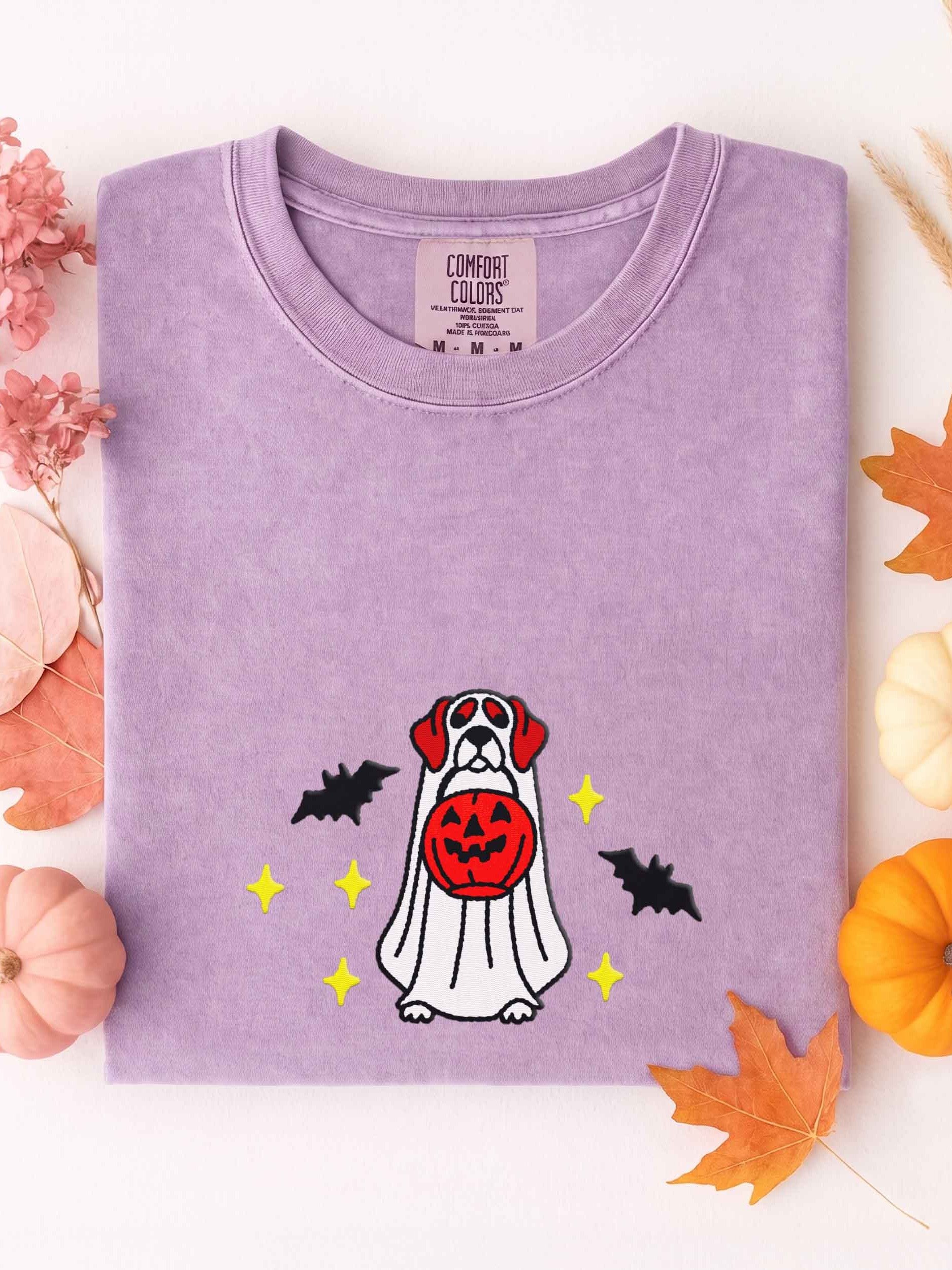 Halloween German Shorthaired Pointer(Liver Roan) Embroidered T-Shirt product image (1)