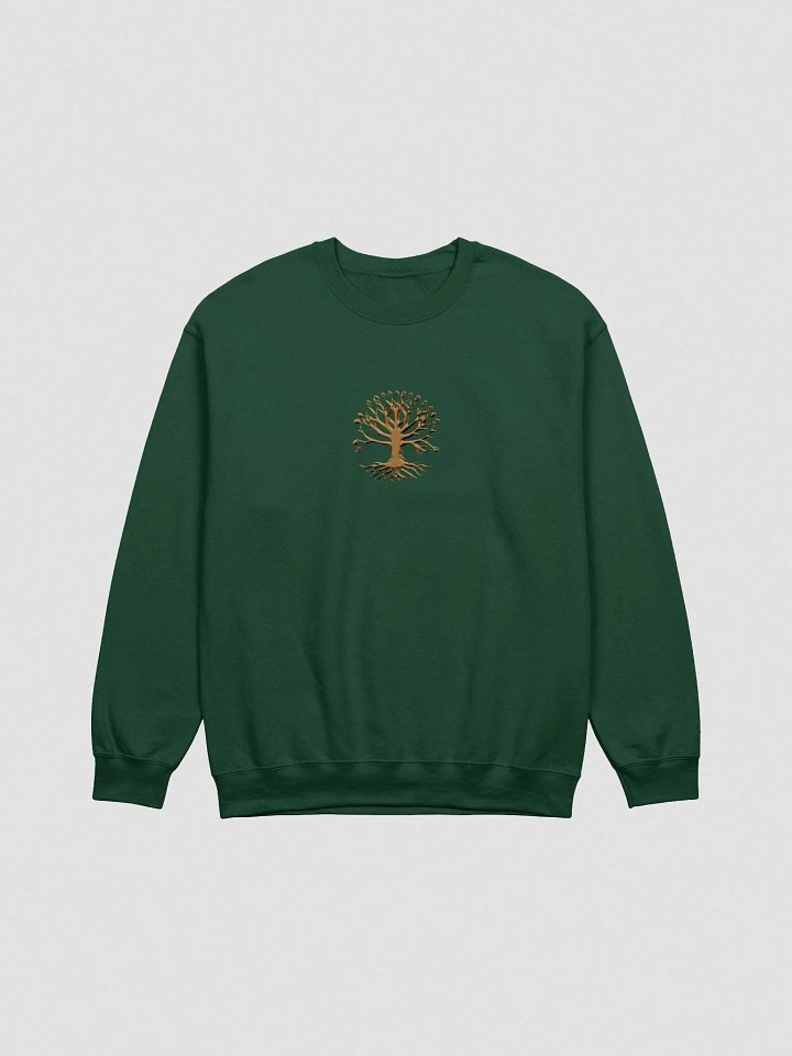 Yggdrasil Inspired Tree of Life Embroidered Crewneck Sweatshirt product image (4)