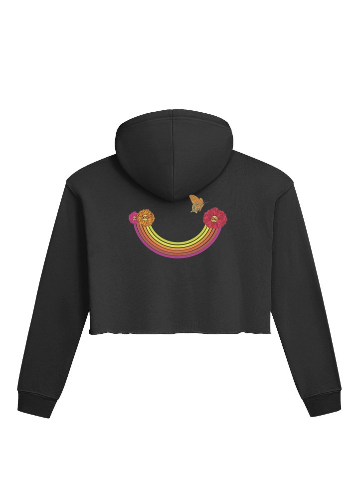 Flower Power Rainbow Crop Hoodie product image (2)