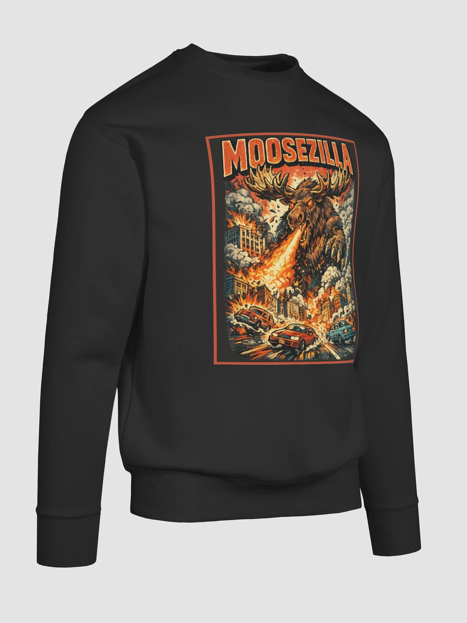"MOOSEZILLA" premium cotton sweatshirt product image (5)