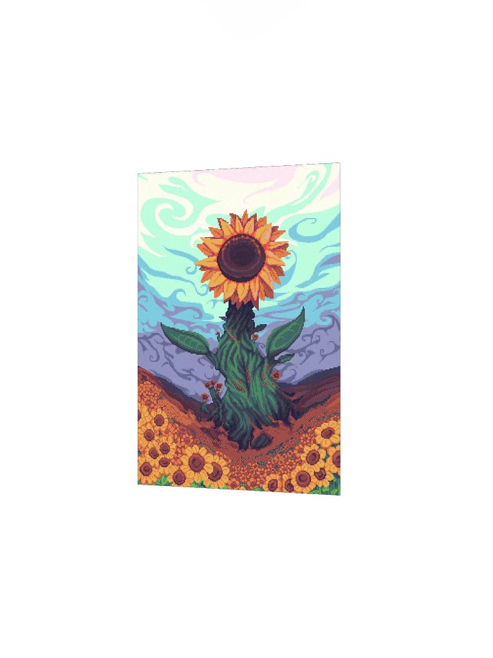 Sunflower Hills Pixel Art Poster product image (2)