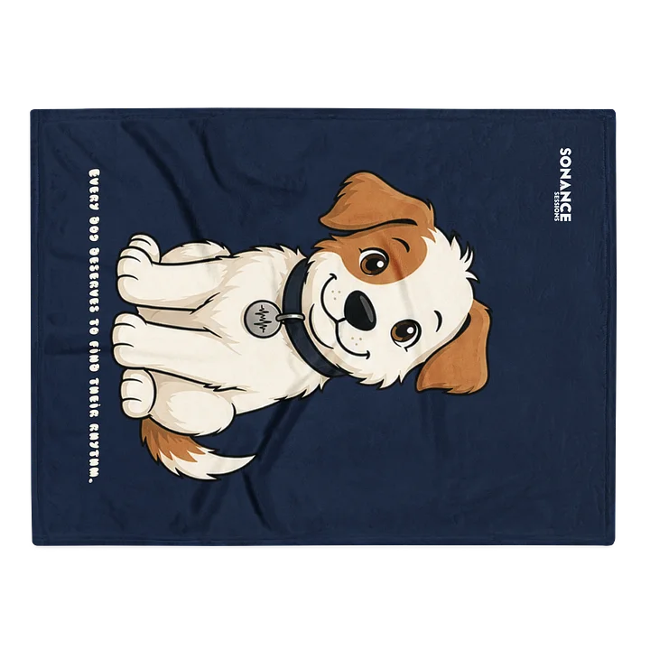 Sonance Dog Throw Blanket (Sit) Navy product image (1)