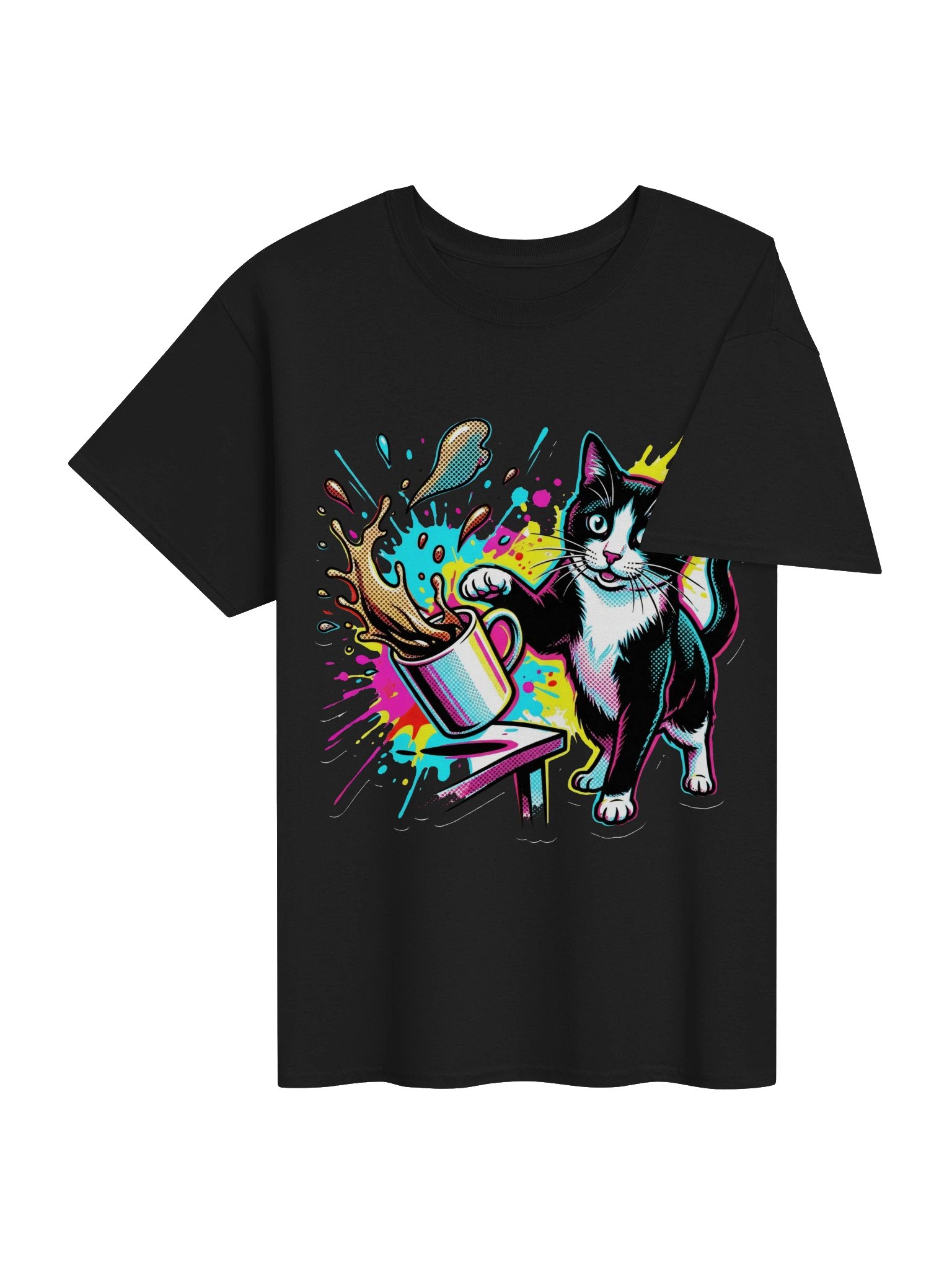 Coffee Push Cat Tee product image (13)