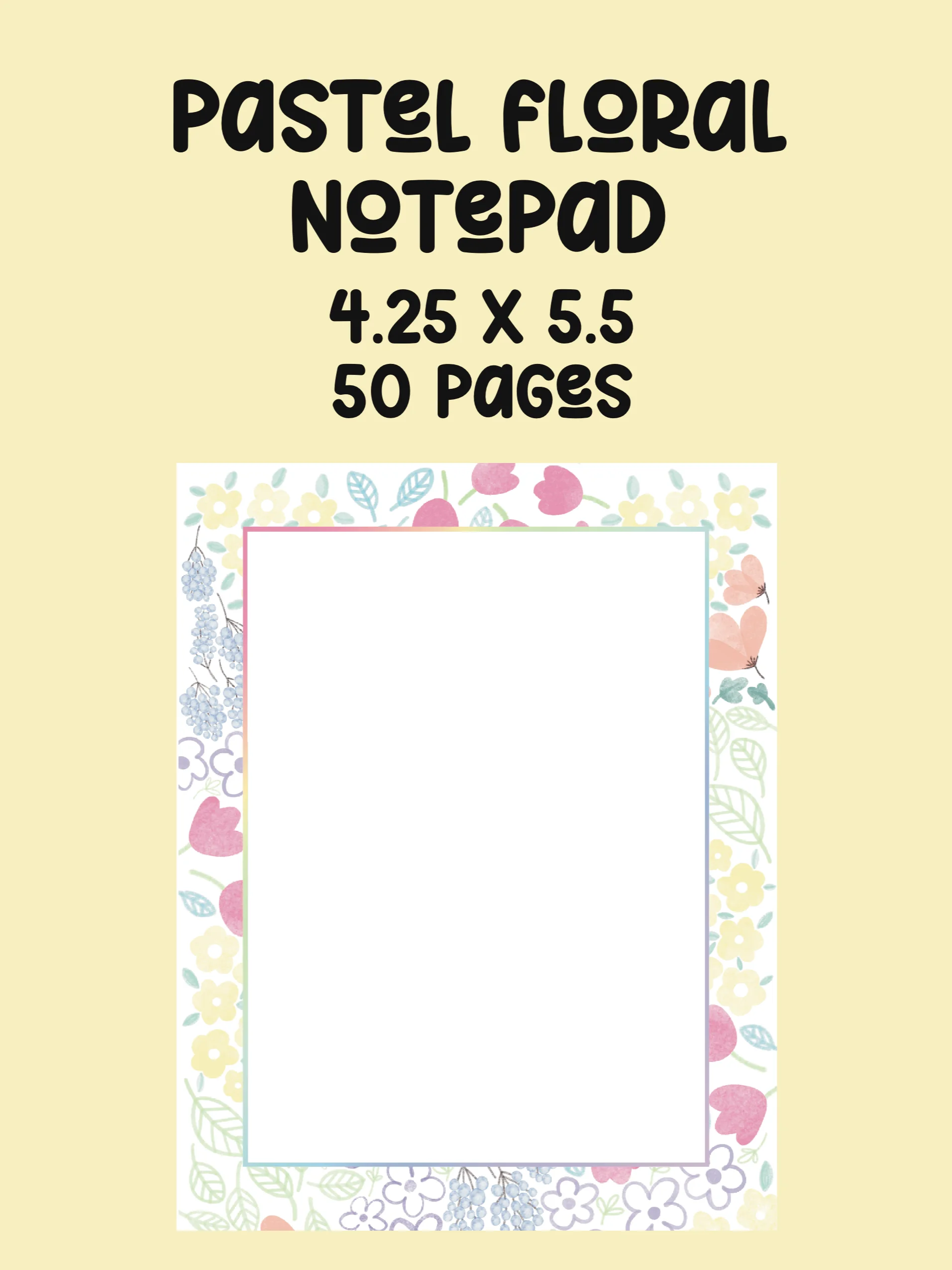 pastel floral notepad product image (1)