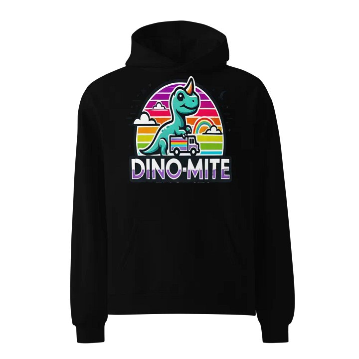 DINO-MITE Rainbow Dinosaur Oversized Hoodie product image (1)