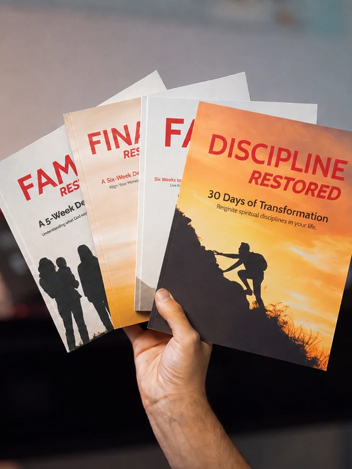 Men of Iron Restored Workbook Bundle | Christian Men’s Devotional & Discipleship Workbooks product image (1)