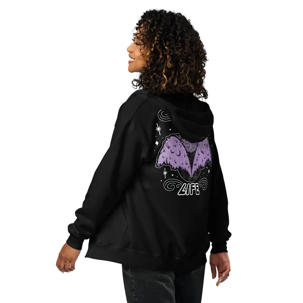 Mothman Lurk Life Zip Hoodie product image (6)