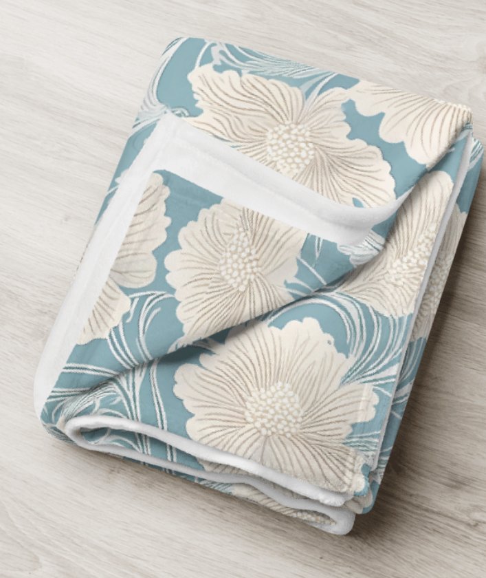 Elegant Floral Reverie Throw Blanket product image (1)
