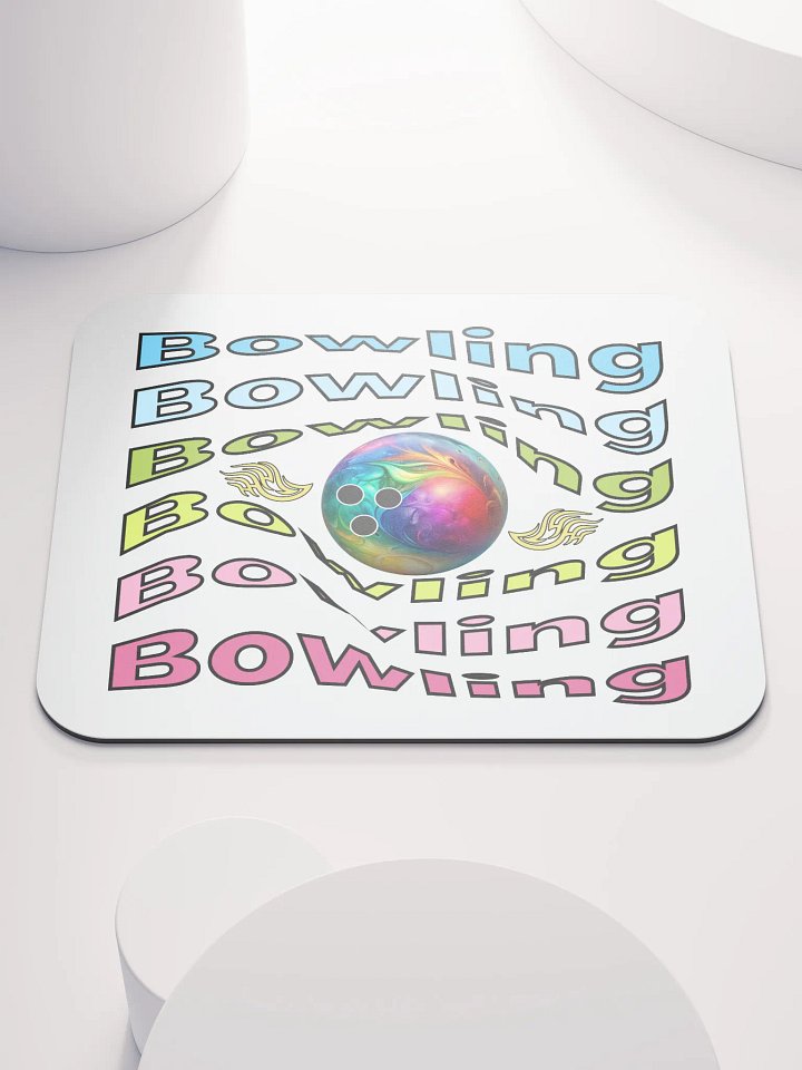 Bowling Swirl Blast Mouse Pad product image (1)